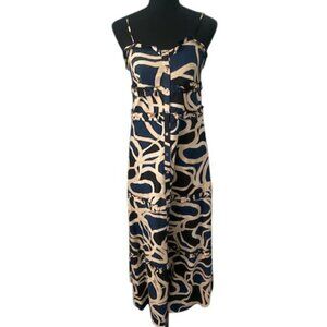 BIRD and KNOLL Connie Button Front Tiered Maxi Resort Sundress XS